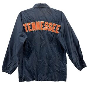 Vintage Tennessee Volunteers Coach Jacket Mens Small Blue NCAA Football JEM